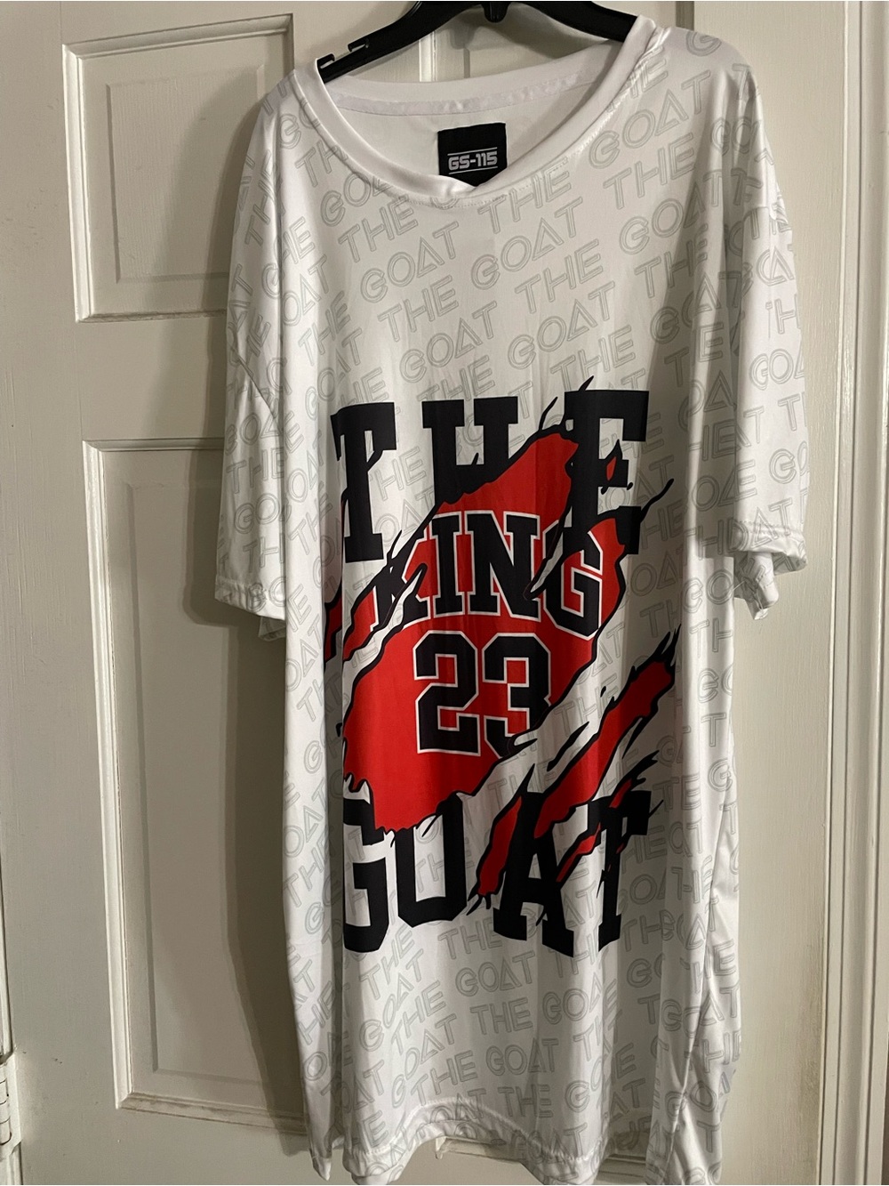 Women’s sleepwear White 'The Goat' Graphic T-Shirt with Red Accent